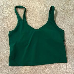 Lululemon tank Color: everglade green (no longer available in stores) size: 6